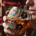 Liverpool 134th Anniversary Commemorative Football Whisky Glass