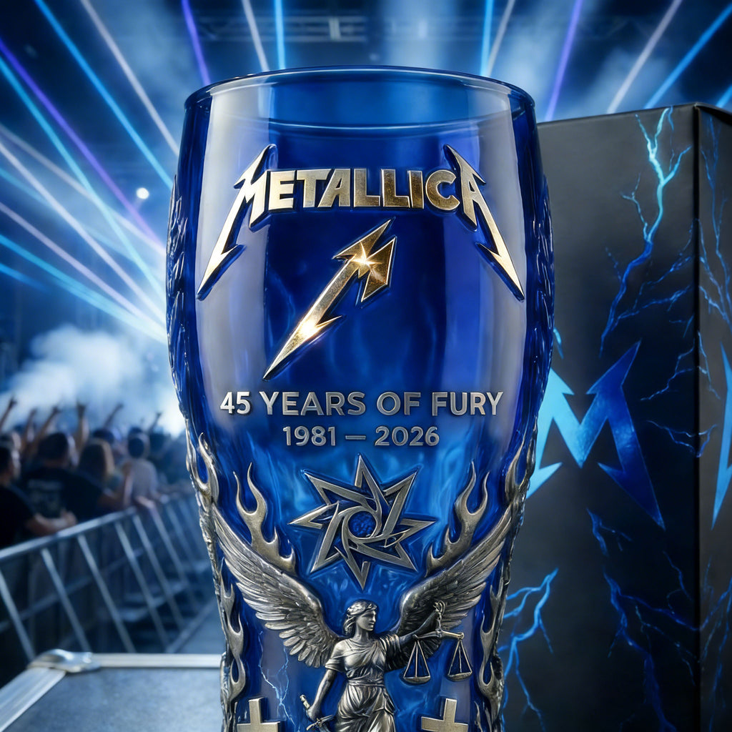 Metallica 1981 2026 45Th Anniversary Beer Glass