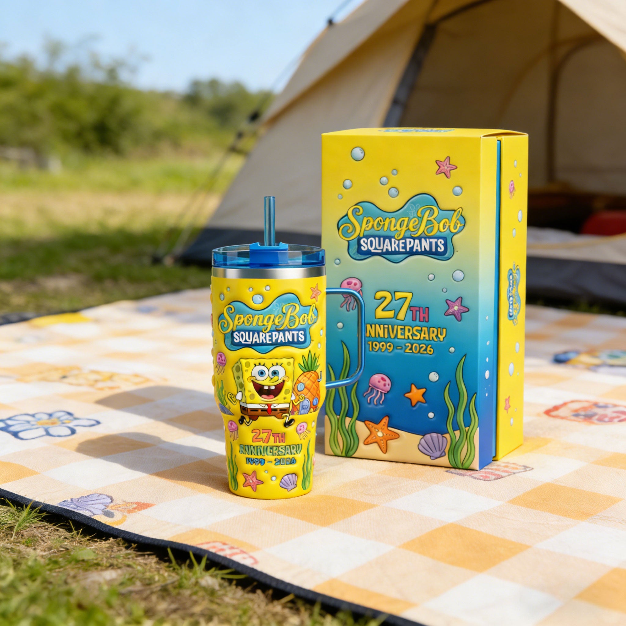 Spongebob Squarepants 27Th Anniversary Tumbler