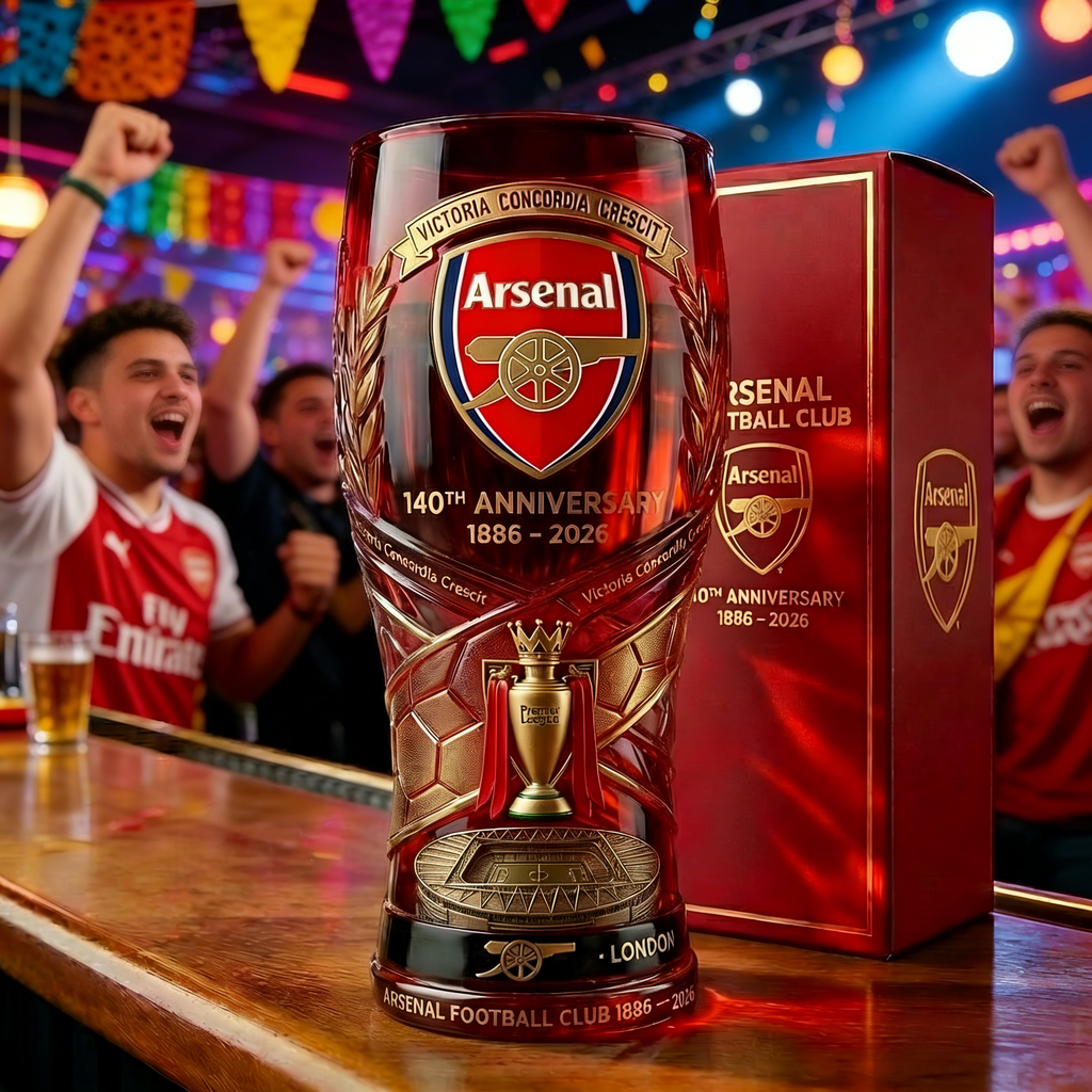 Arsenal Football Club’s 140th Anniversary Glass