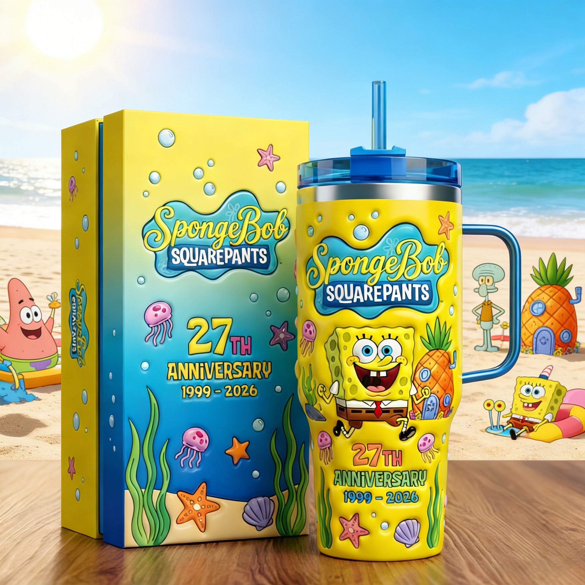 Spongebob Squarepants 27Th Anniversary Tumbler