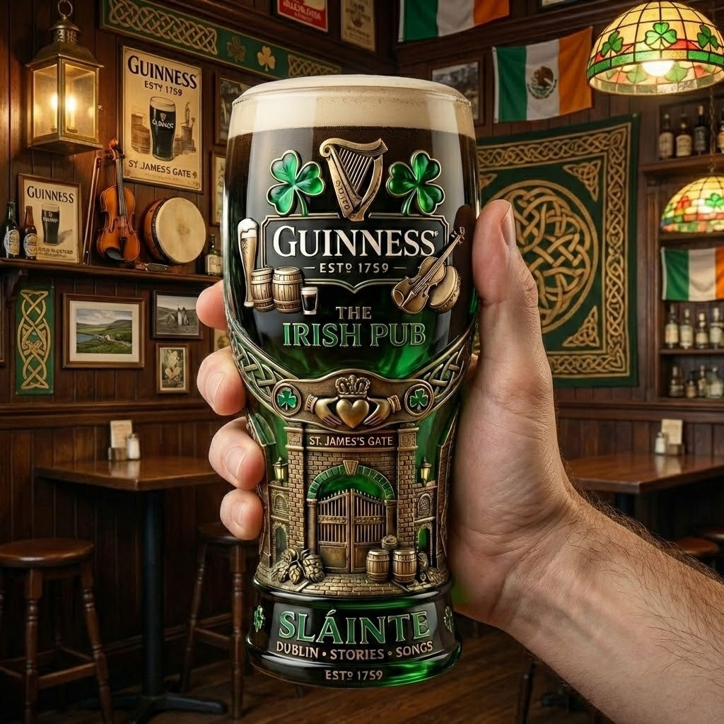 Guinness × Irish Pub “Sláinte” Collector’s Limited Edition Pint Glass