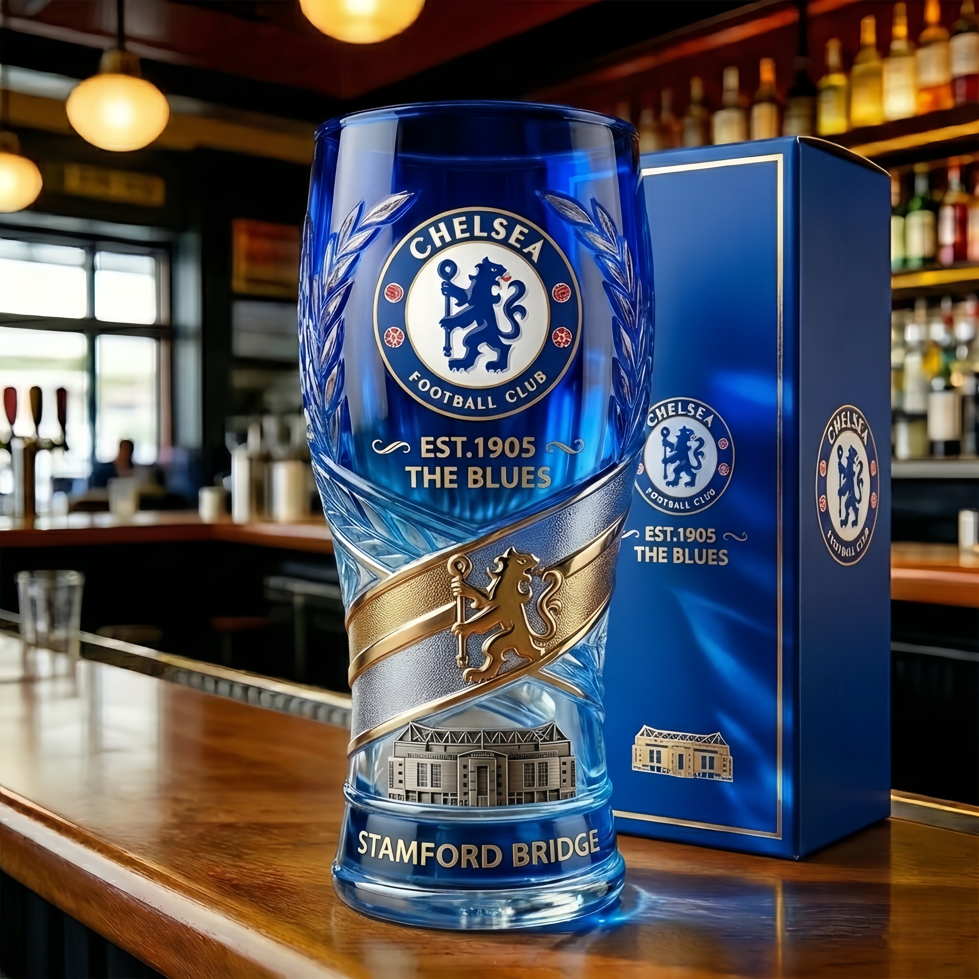 Chelsea “The Blues” Stamford Bridge Limited Edition Beer Glass