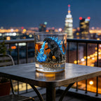 Godzilla 72nd Anniversary Whiskey Glass