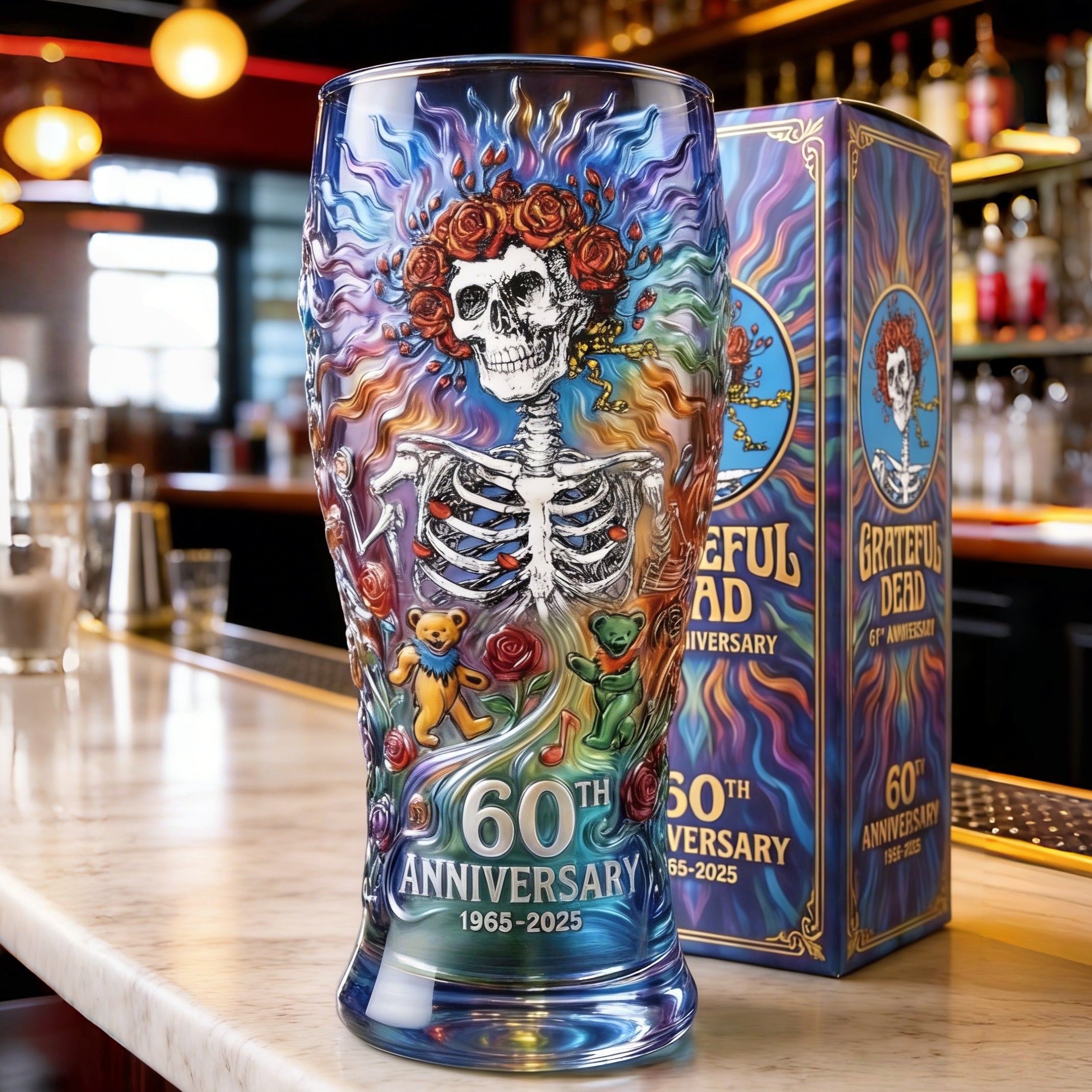 Grateful Dead 60th Anniversary Pint Glass