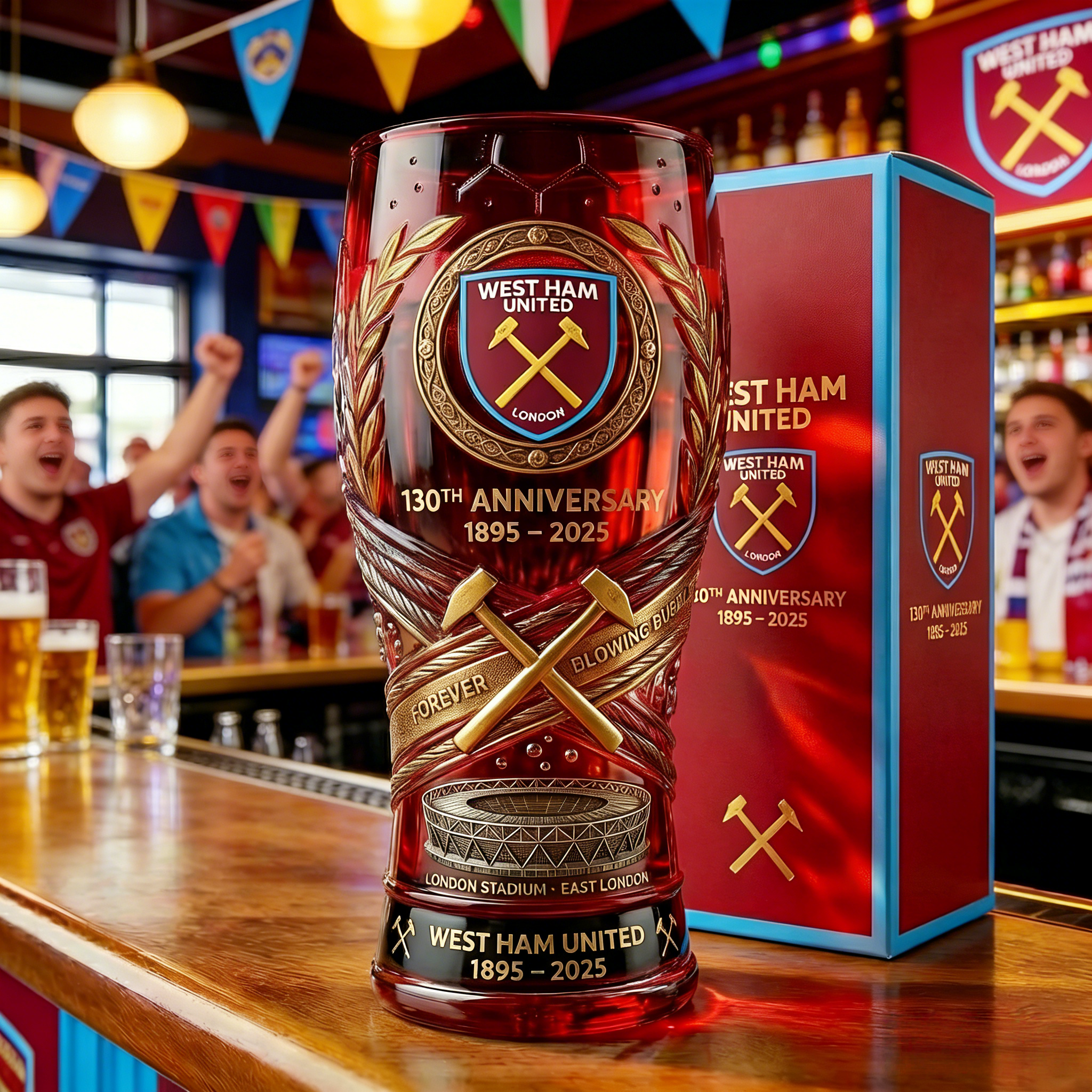 West Ham United’s 130th Anniversary Glass