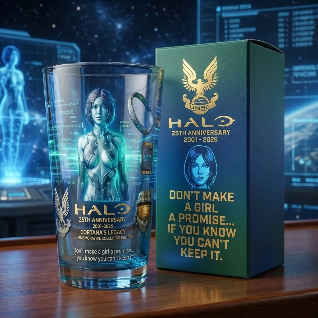HALO 25th Anniversary Glass