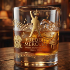 Freddie Mercury 80th Anniversary Commemorative Whiskey Glass