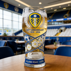 Leeds United 107 Years Commemorative Glass
