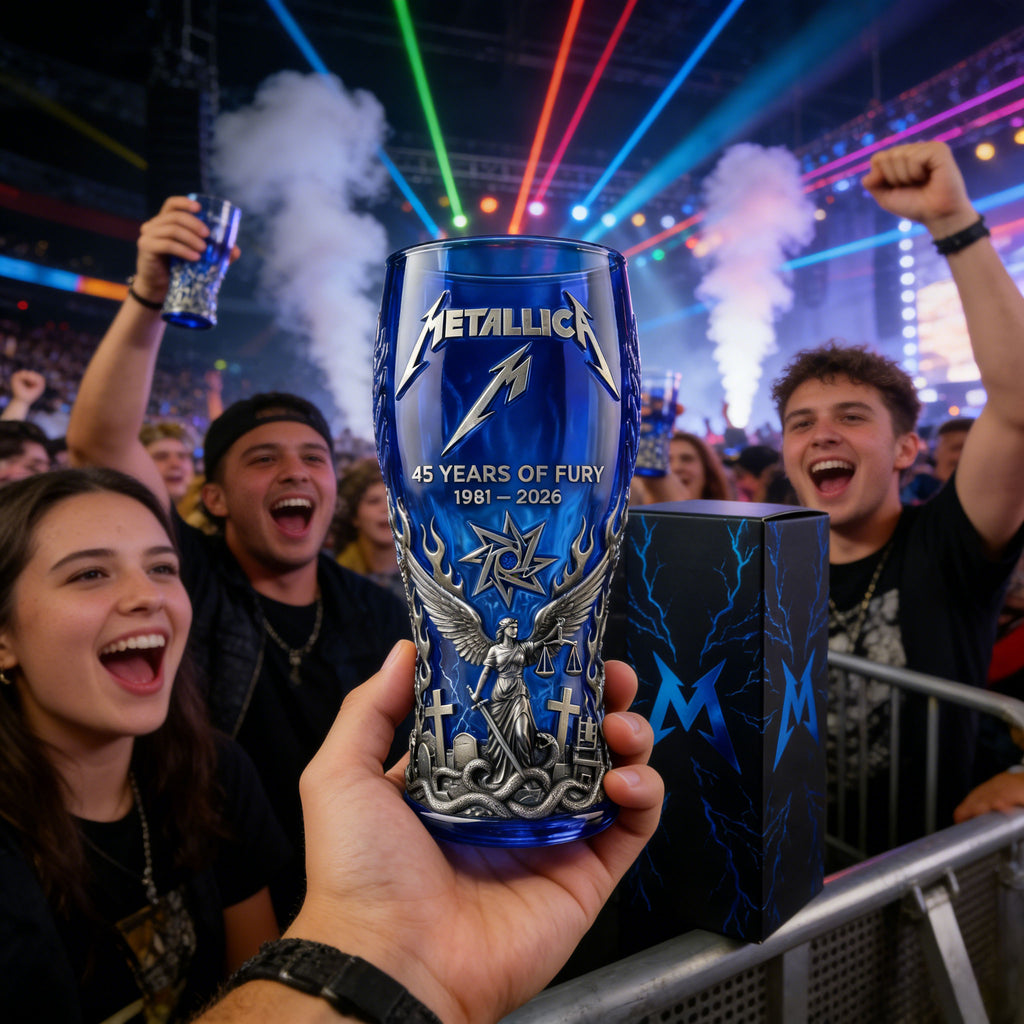 Metallica 1981 2026 45Th Anniversary Beer Glass
