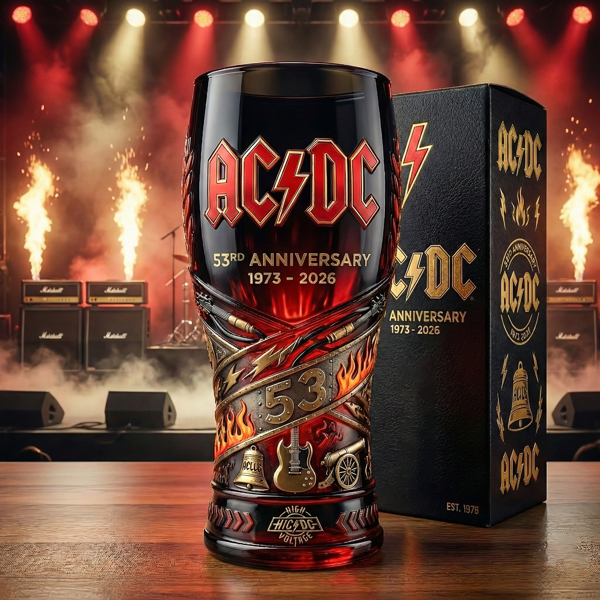 AC/DC 53rd Anniversary Commemorative Pint Glass