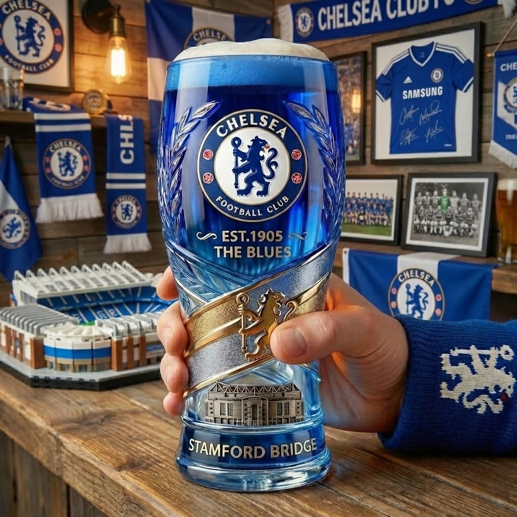 Chelsea “The Blues” Stamford Bridge Limited Edition Beer Glass