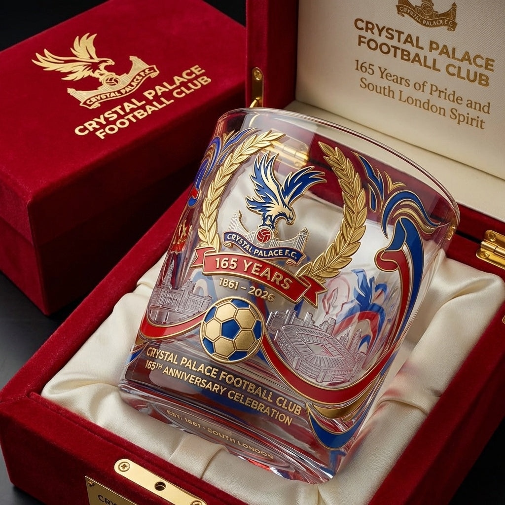 Crystal Palace Football Club 165th Anniversary Whisky Glass