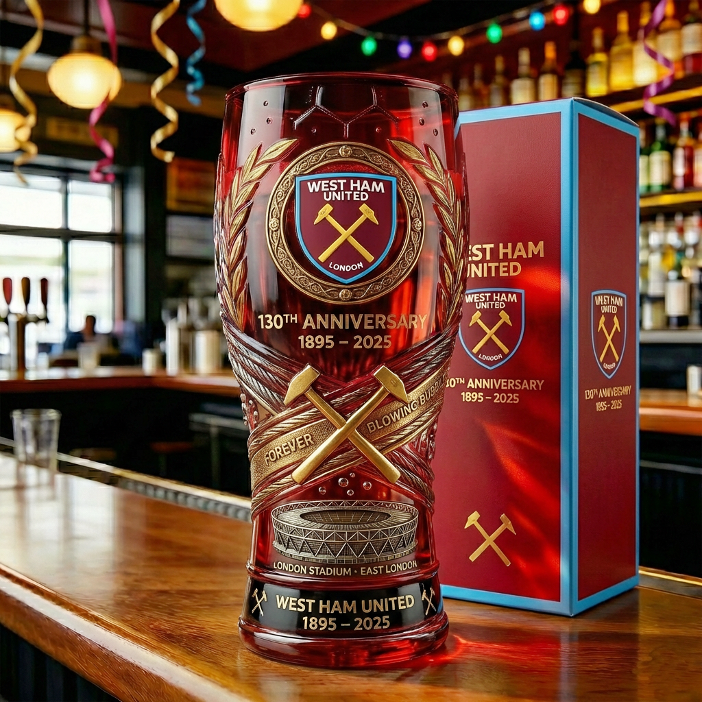 West Ham United’s 130th Anniversary Glass