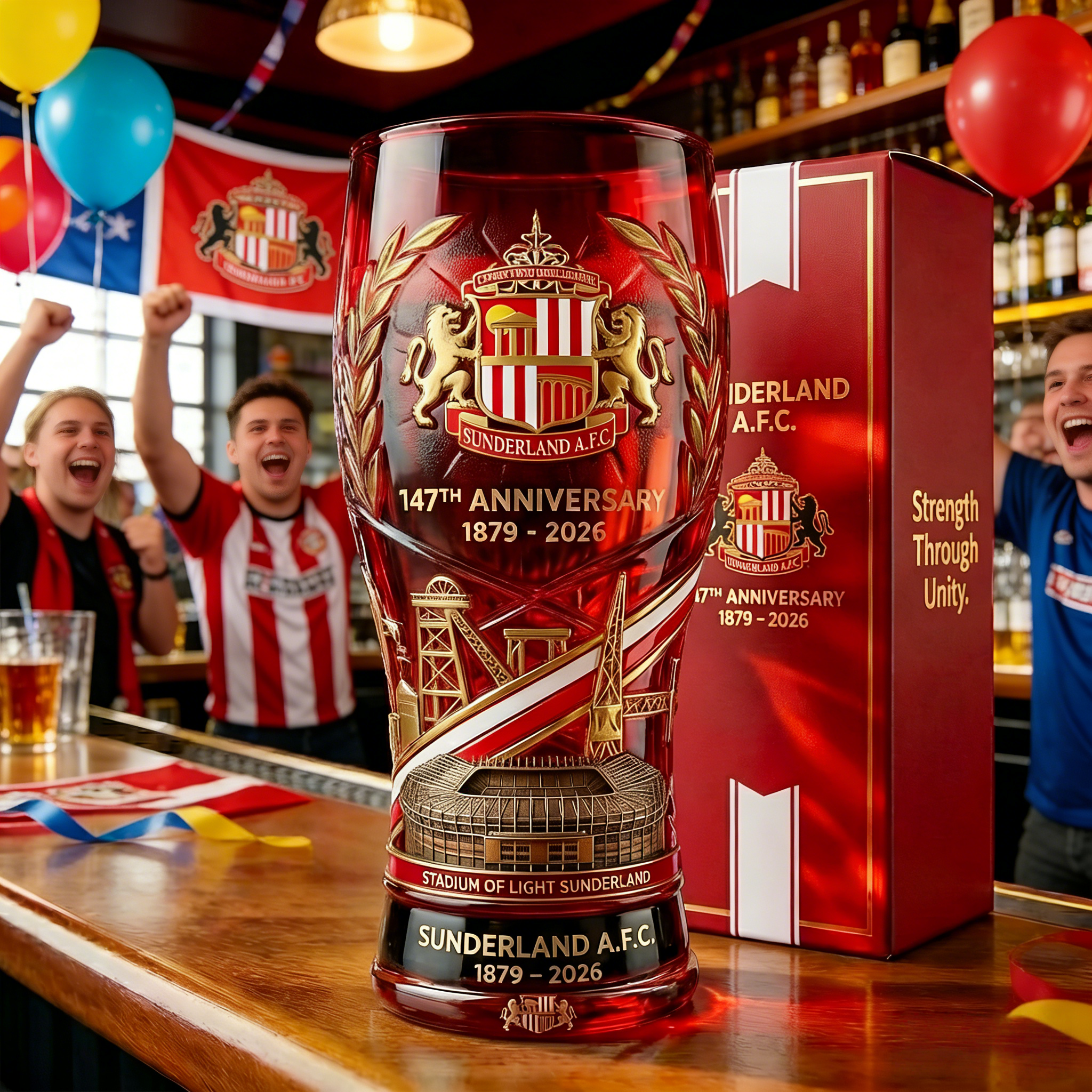 Sunderland A.F.C. 147th Commemorative Edition Glass