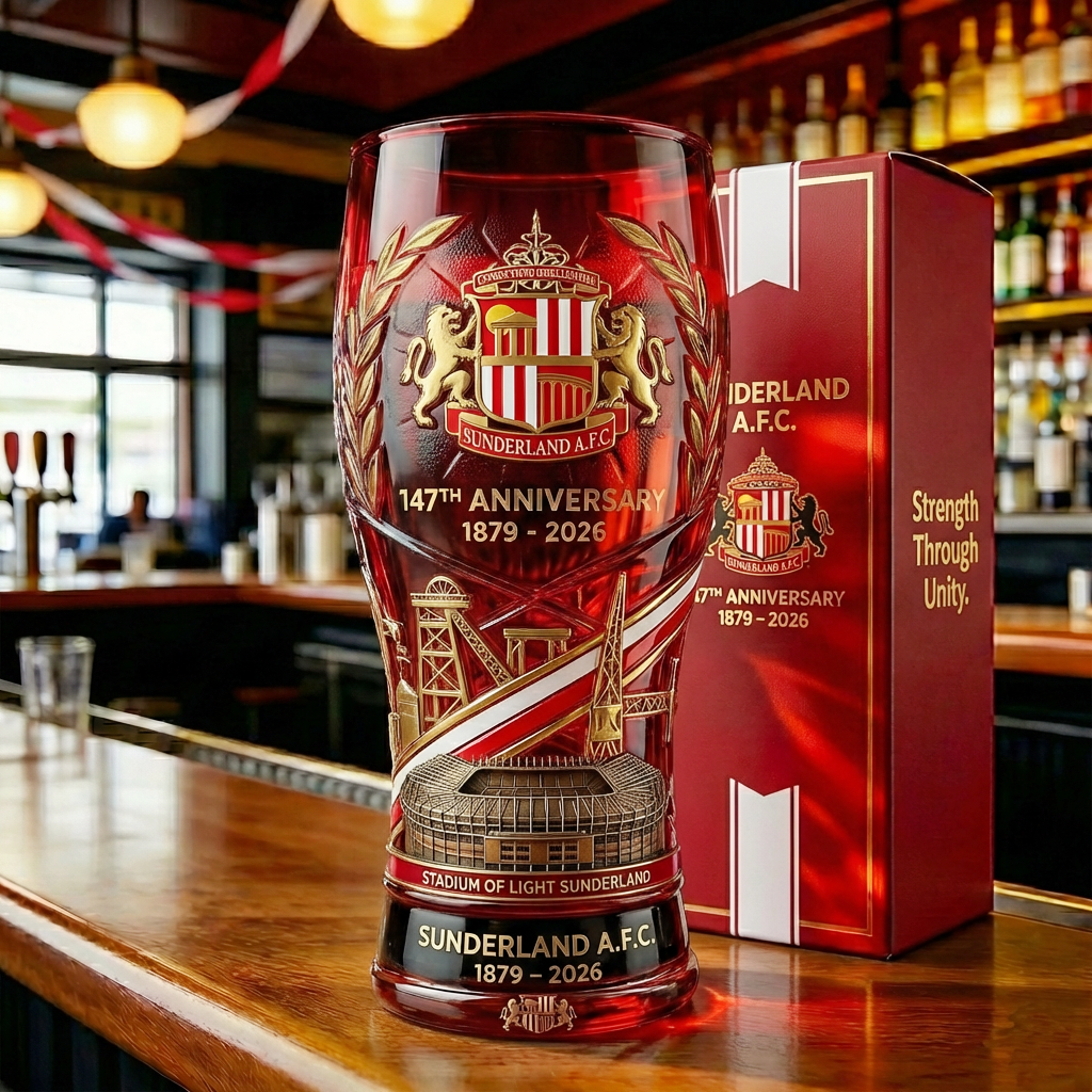 Sunderland A.F.C. 147th Commemorative Edition Glass