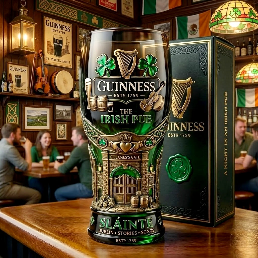 Guinness × Irish Pub “Sláinte” Collector’s Limited Edition Pint Glass