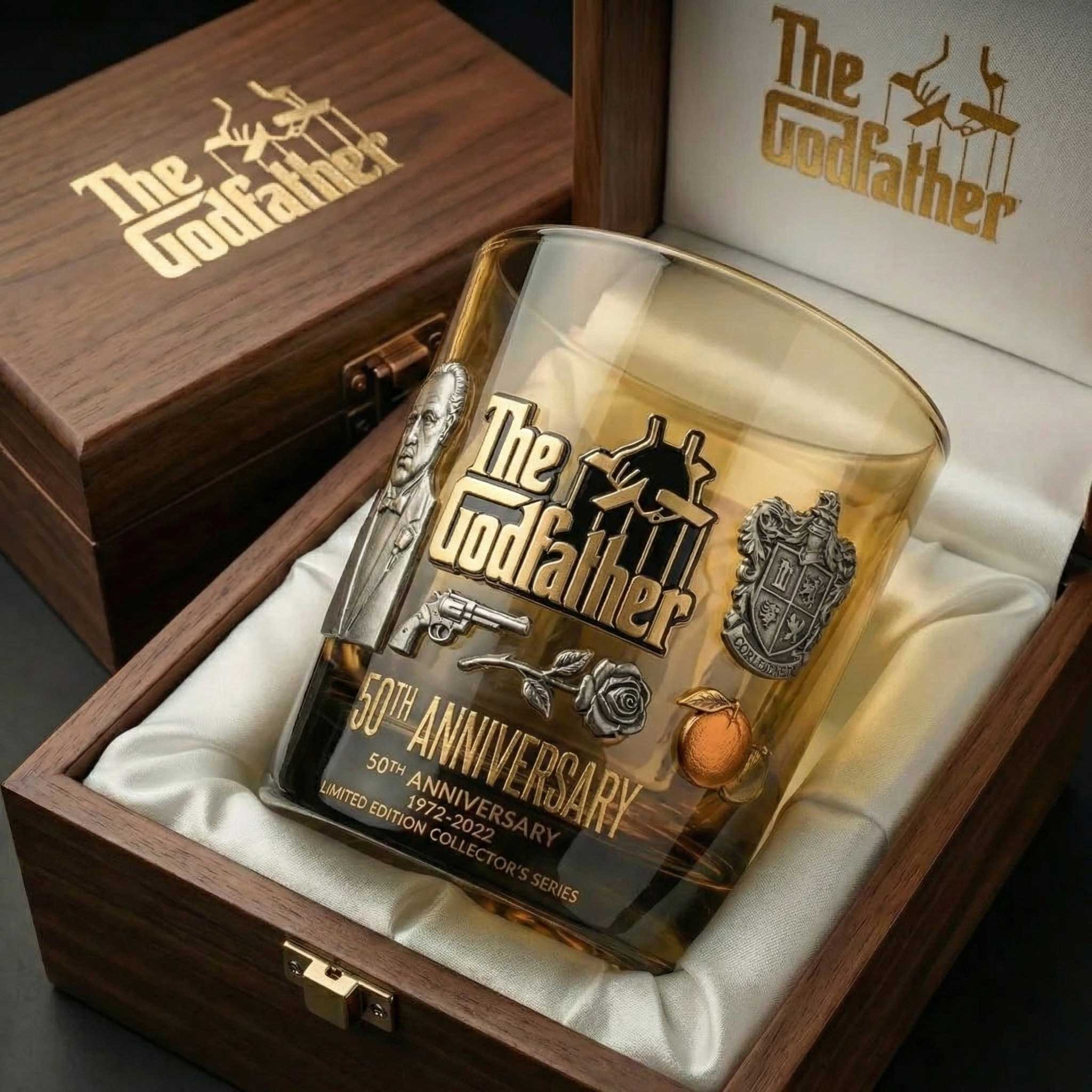 The Godfather 50th Anniversary Whiskey Glass